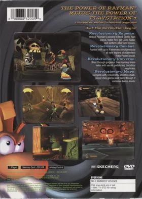 Rayman 2 - Revolution box cover back